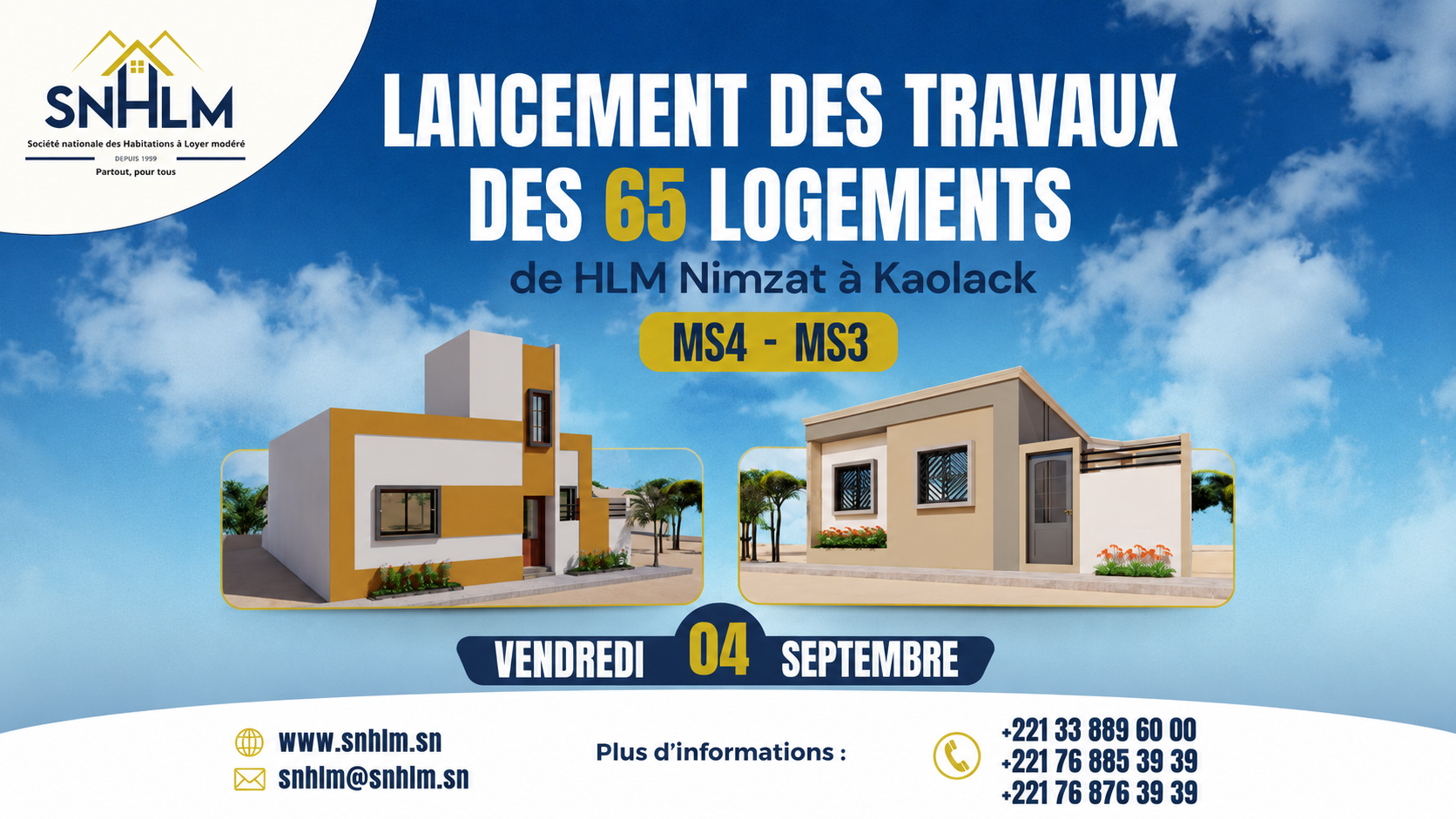 KAOLACK | LANCEMENT DES TRAVAUX À HLM NIMZAT